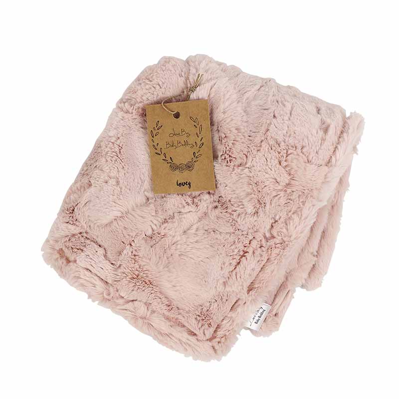 Love Bug Baby Bedding Ice Pink Hide Lovey