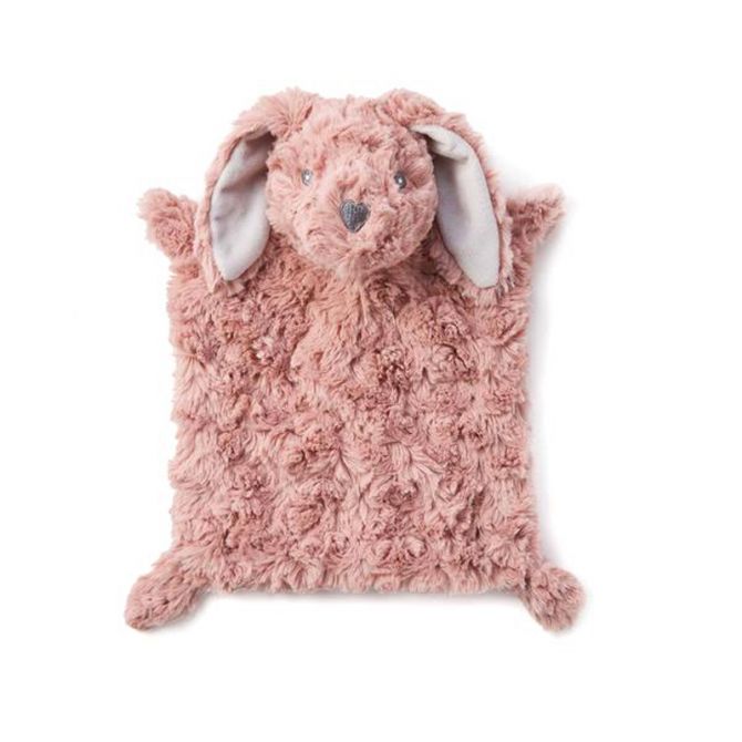 Elegant Baby Swirl Bunny Flat Baby Security Blanket