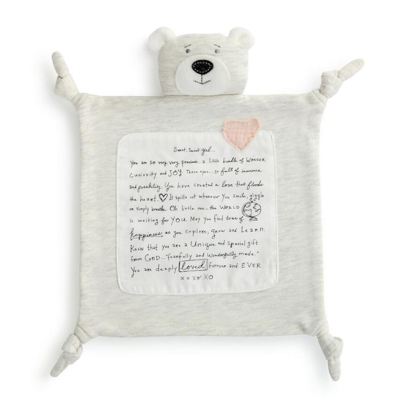 Demdaco Sweet Girl Pink Blanket