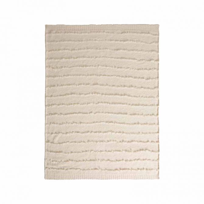 Barefoot Dreams CozyChic Placed Fringe Blanket