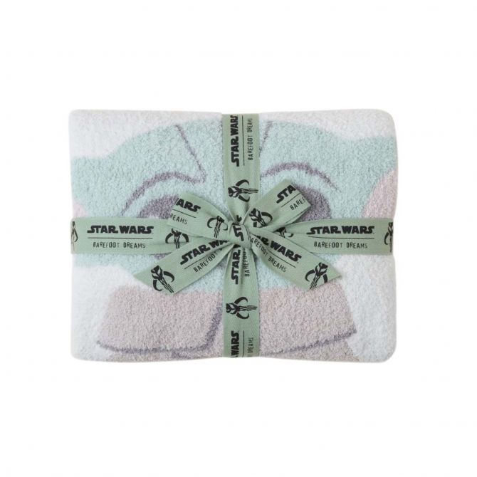Barefoot Dreams CozyChic Grogu Stroller Blanket