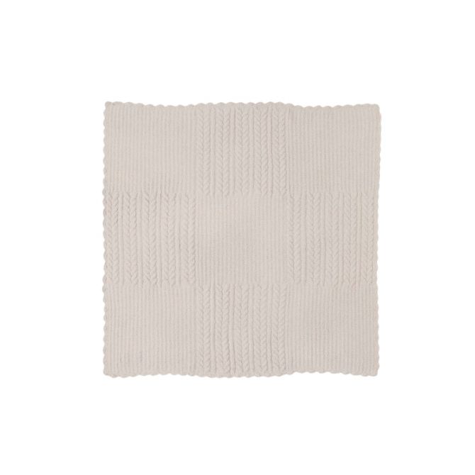 Barefoot Dreams Cozychic Heirloom Receiving Baby Blanket, Stone