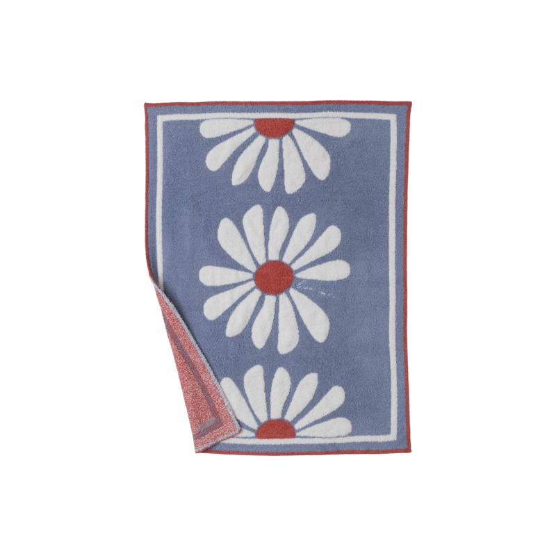 Barefoot Dreams Cozychic Daisy Stroller Blanket, Ocean Air