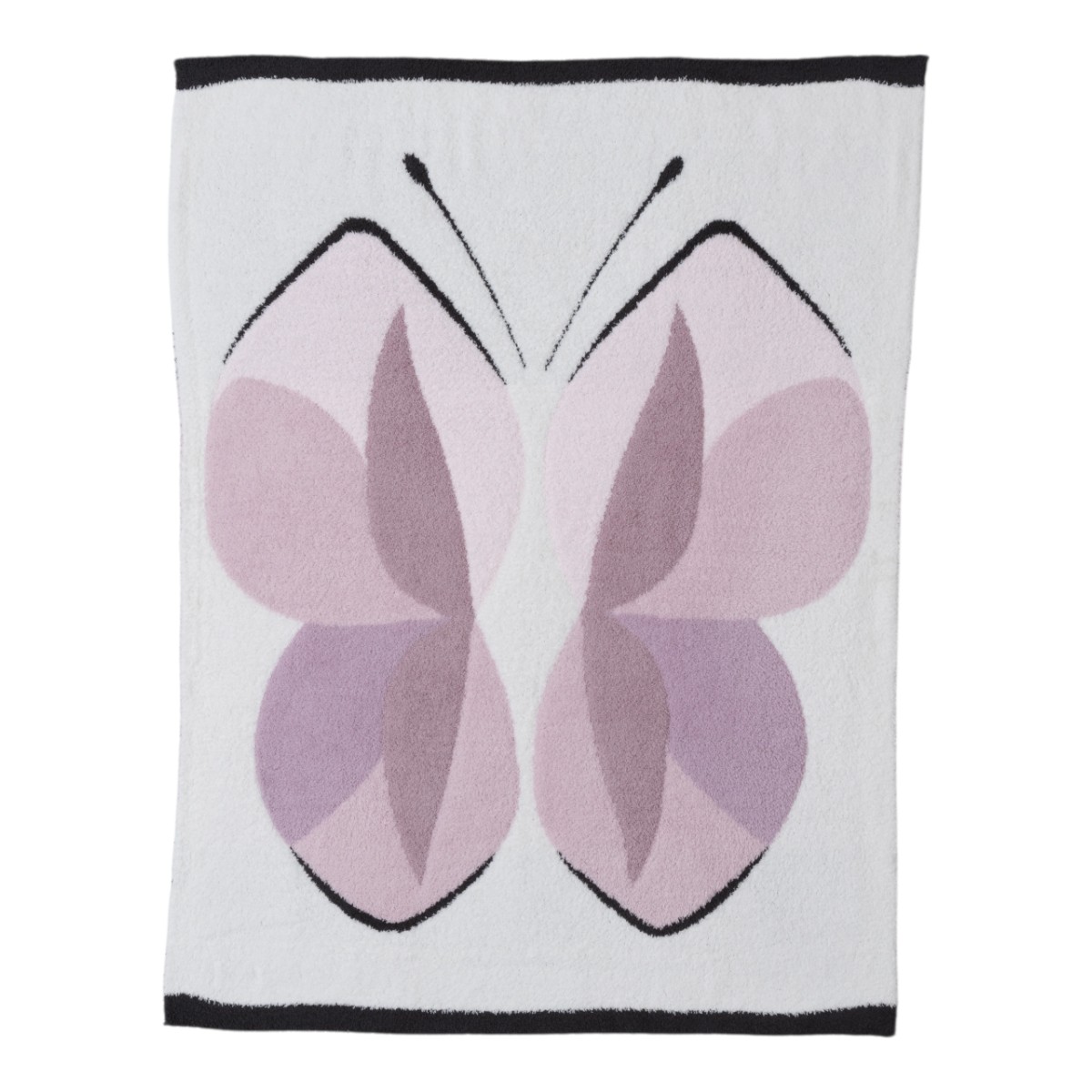 Barefoot Dreams CozyChic Abstract Butterfly Stroller Blanket, Petal Multicolor