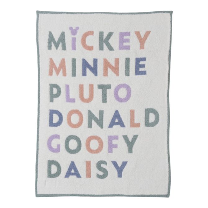 Barefoot Dreams CozyChic Disney Mickey and Friends Stroller Blanket, Cream Multicolor