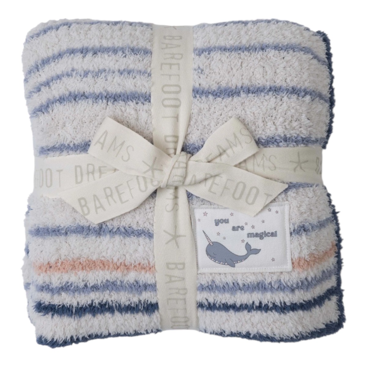 Barefoot Dreams CozyChic Narwhal Stroller Blanket