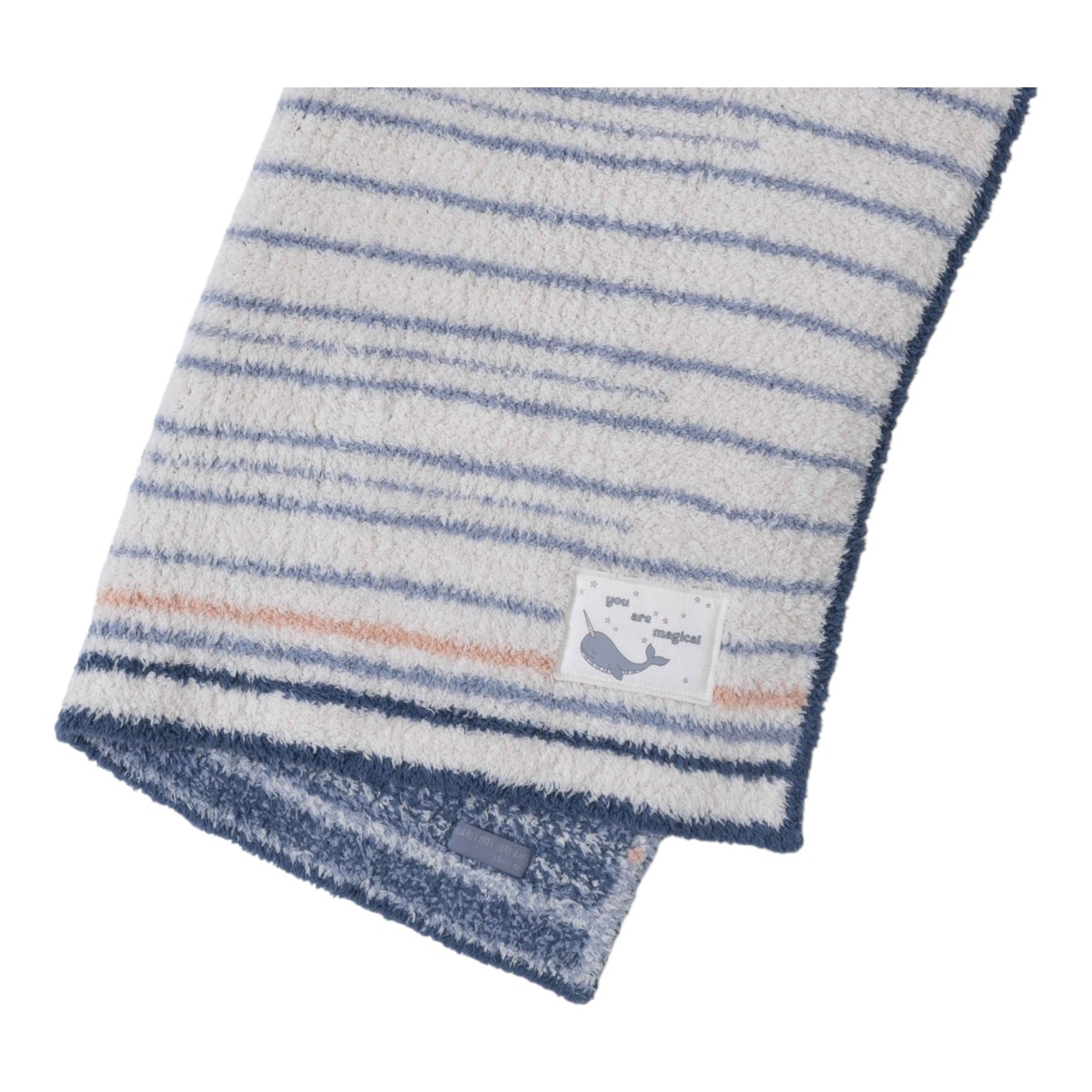 Barefoot Dreams CozyChic Narwhal Stroller Blanket