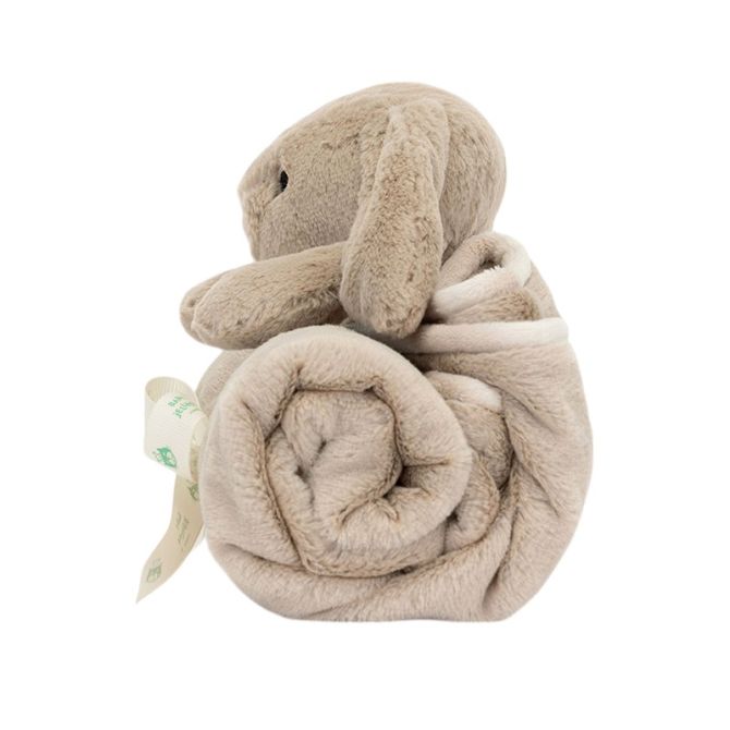 Jellycat Bashful Bunny Blankie, Blush | BLNK4BLU | Borsheims