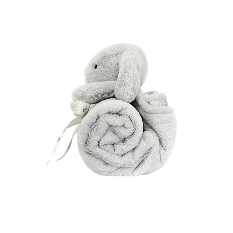Jellycat Bashful Bunny Blankie, Blush