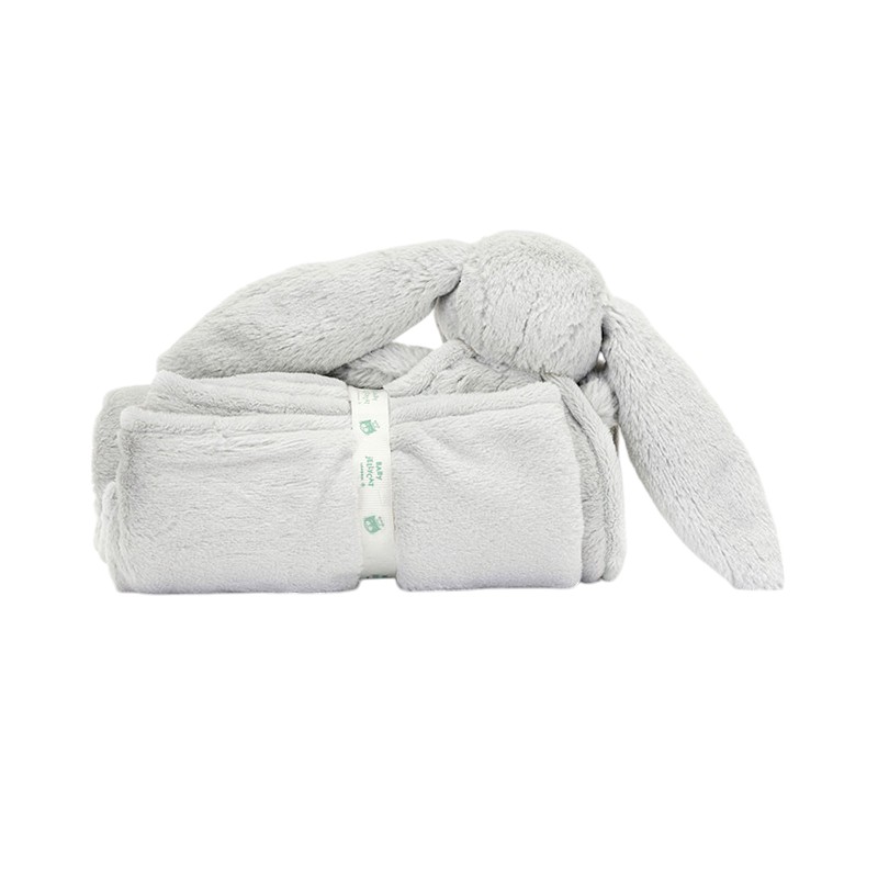 Jellycat Bashful Bunny Blankie, Blush
