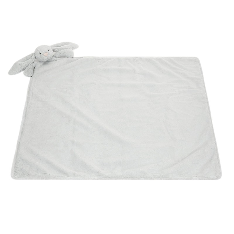 Jellycat Bashful Bunny Blankie, Blush