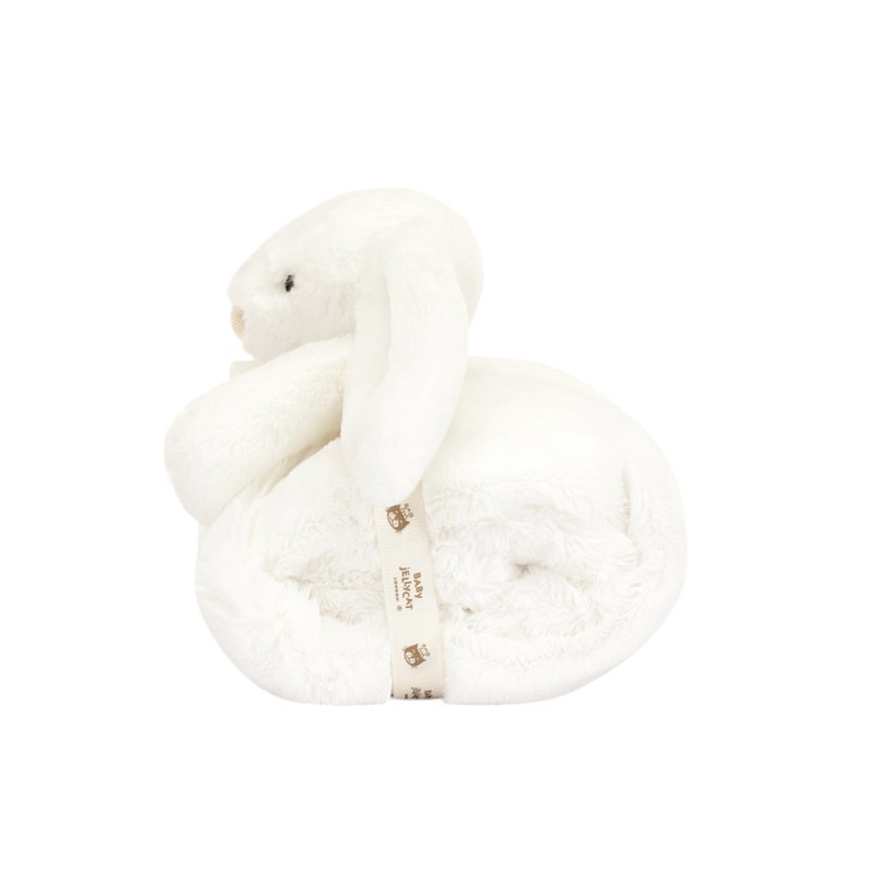 Jellycat Bashful Luxe Bunny Luna Blankie, White