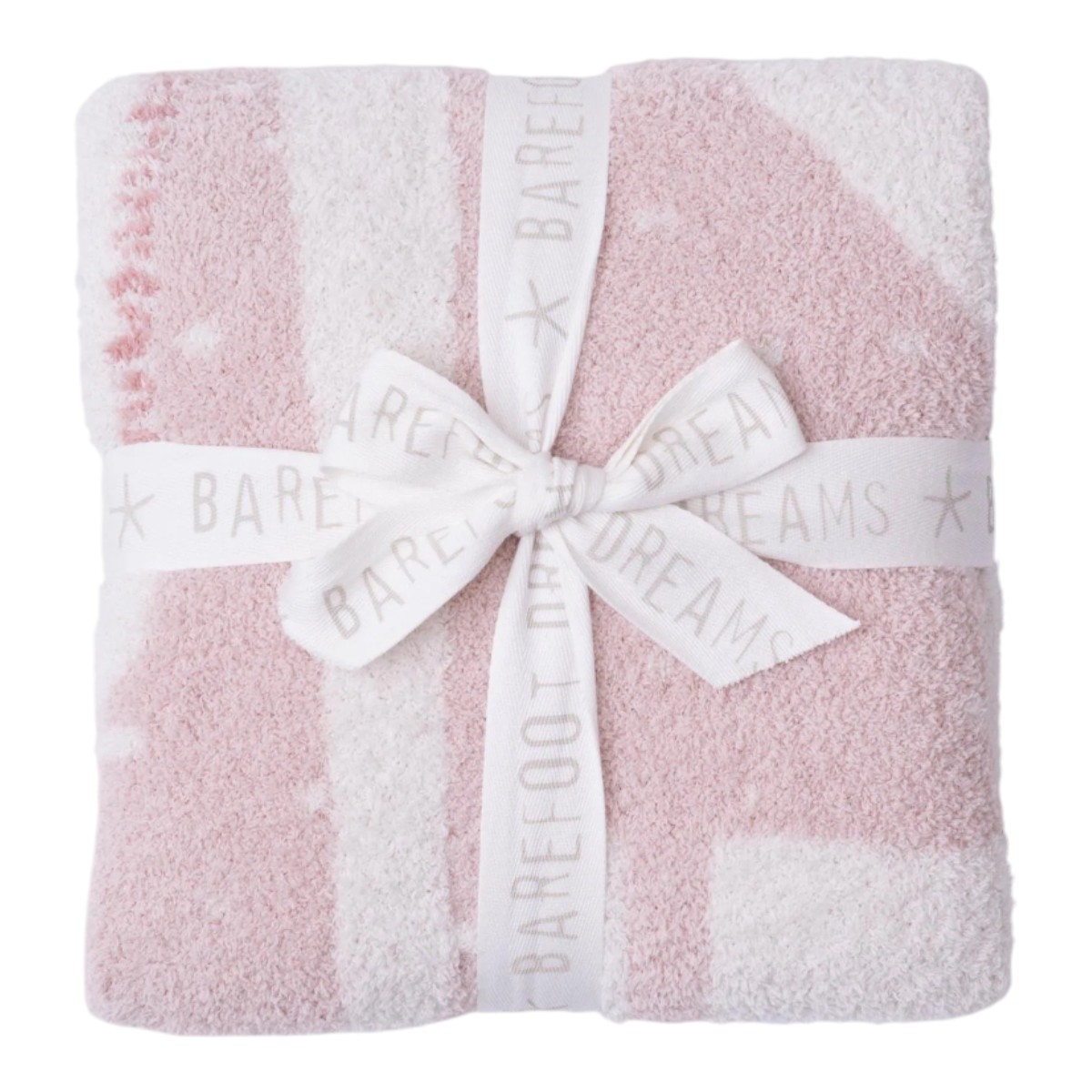 Barefoot Dreams CozyChic Giraffe Stroller Blanket, Dusty Rose Multicolored