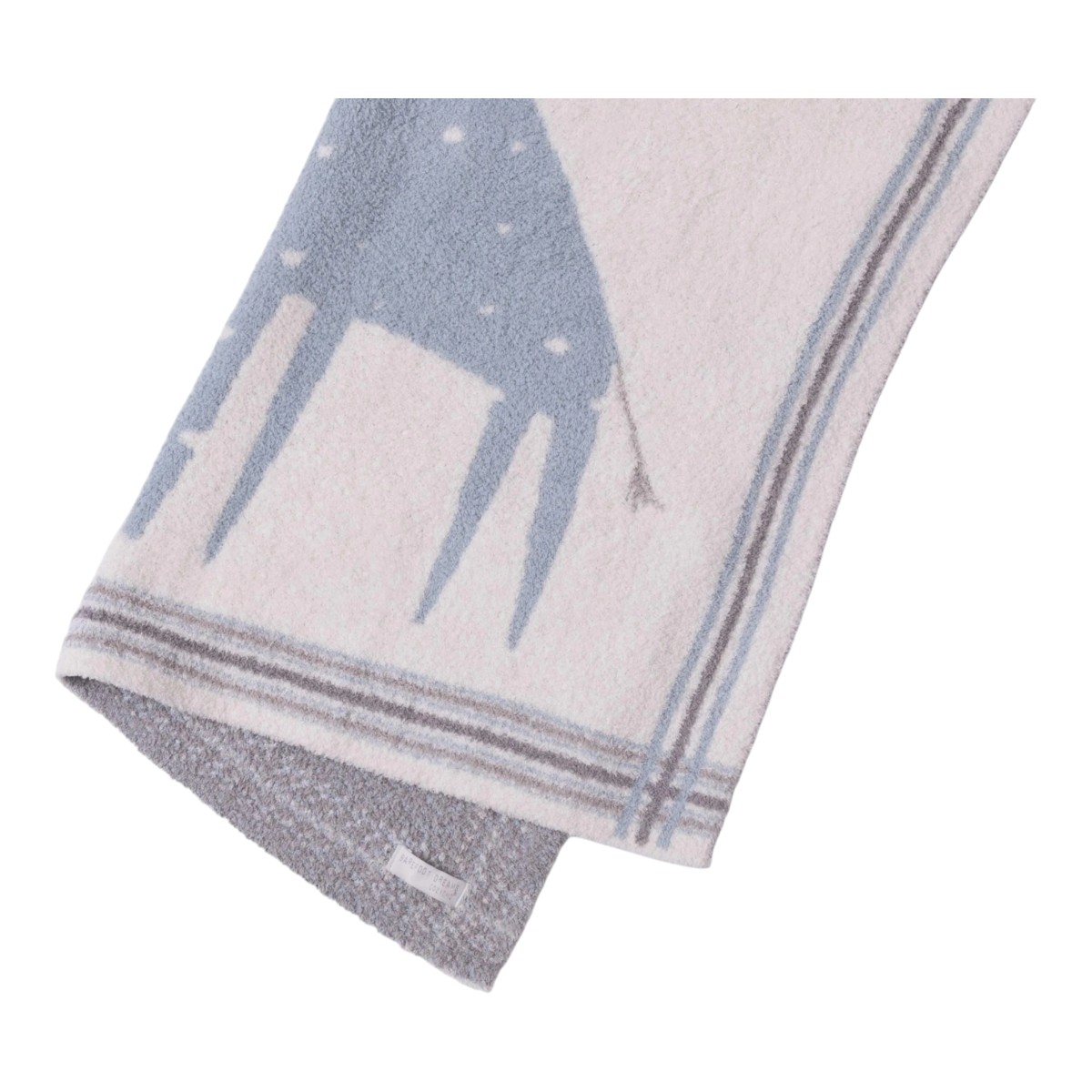 Barefoot Dreams CozyChic Giraffe Stroller Blanket, Rain Drop Multicolored