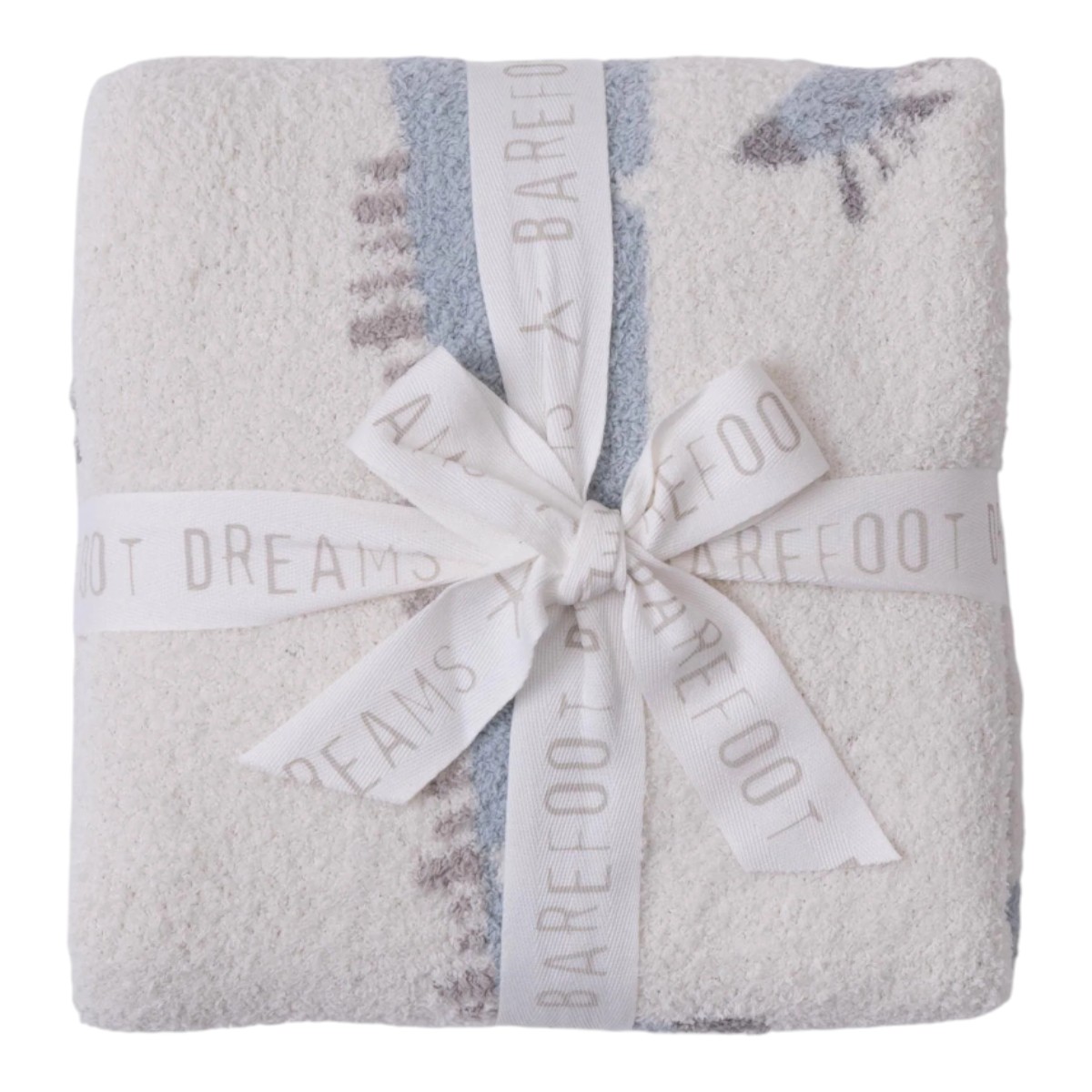 Barefoot Dreams CozyChic Giraffe Stroller Blanket, Rain Drop Multicolored