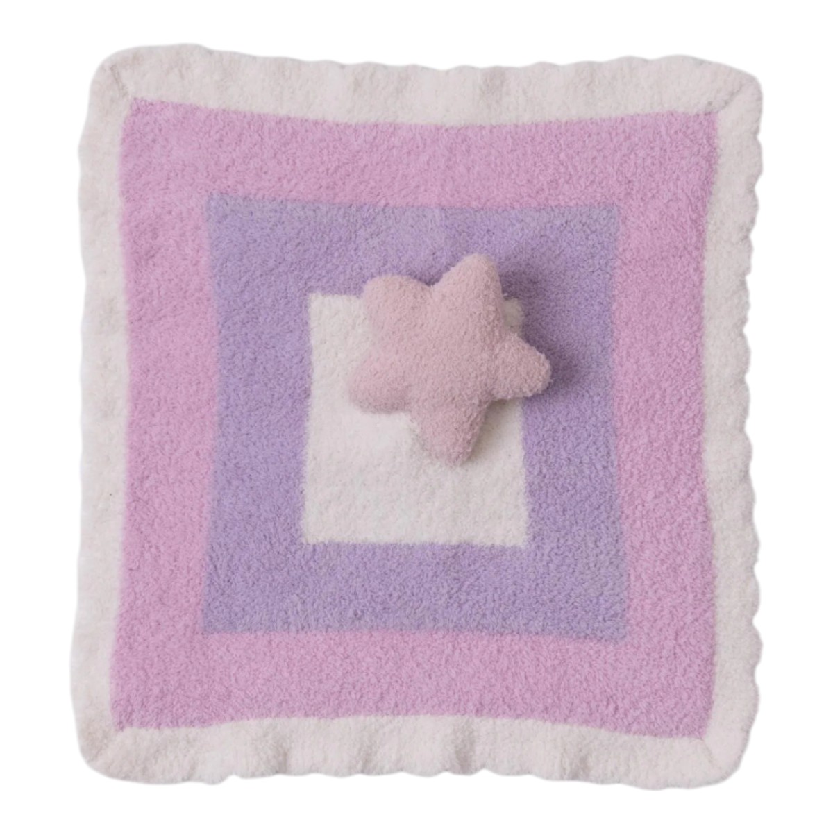 Barefoot Dreams CozyChic Baby Space Star Lovey, Dusty Rose Multicolored