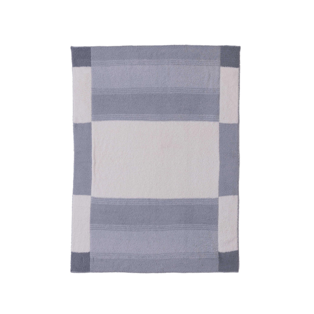 Barefoot Dreams CozyChic Costa Block Stroller Blanket, Moonwater Multicolor