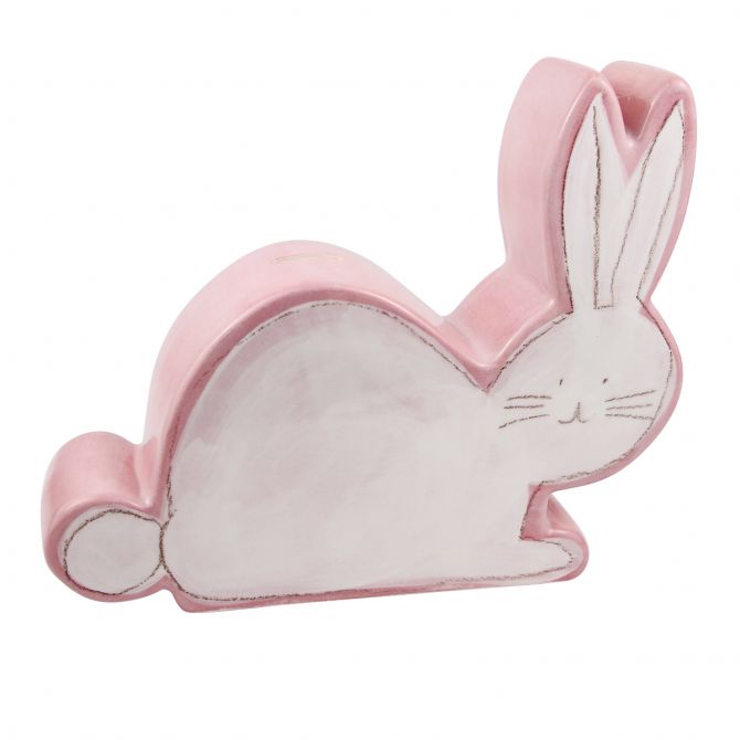 Alex Marshall Studios Pink Bunny Character Coin Bank
