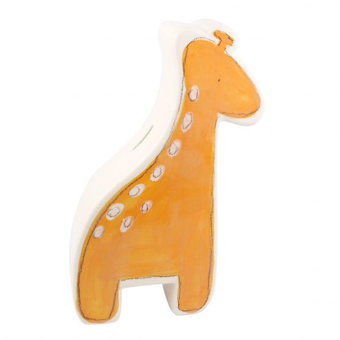 Alex Marshall Studios Orange Giraffe Character Coin Bank