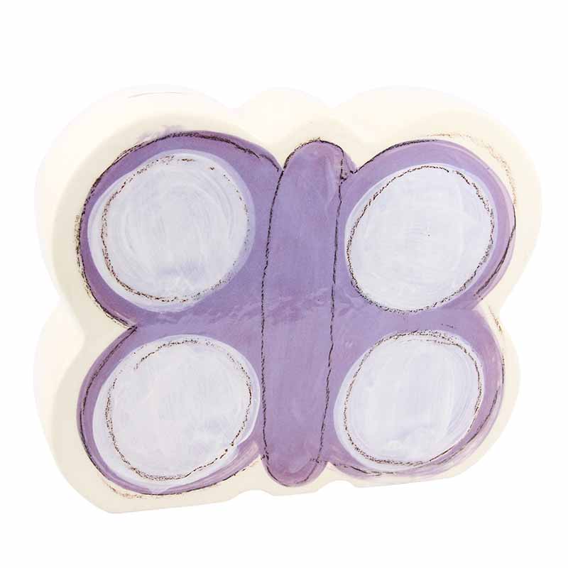 Alex Marshall Studios Lavender Butterfly Character Coin Bank