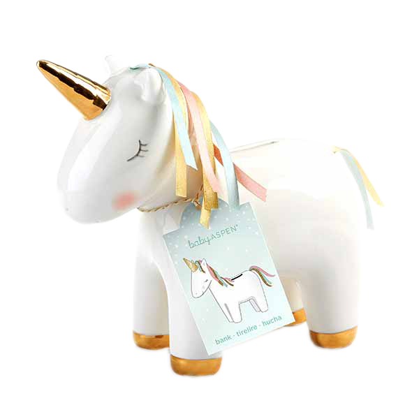 Baby Aspen Unicorn Bank