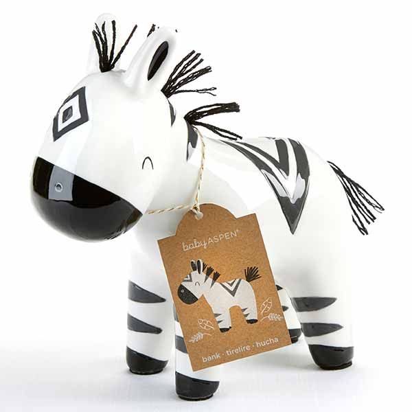 Baby Aspen Zebra Bank