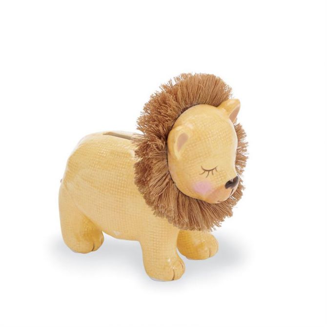 Mud Pie Lion Piggy Bank, Mini