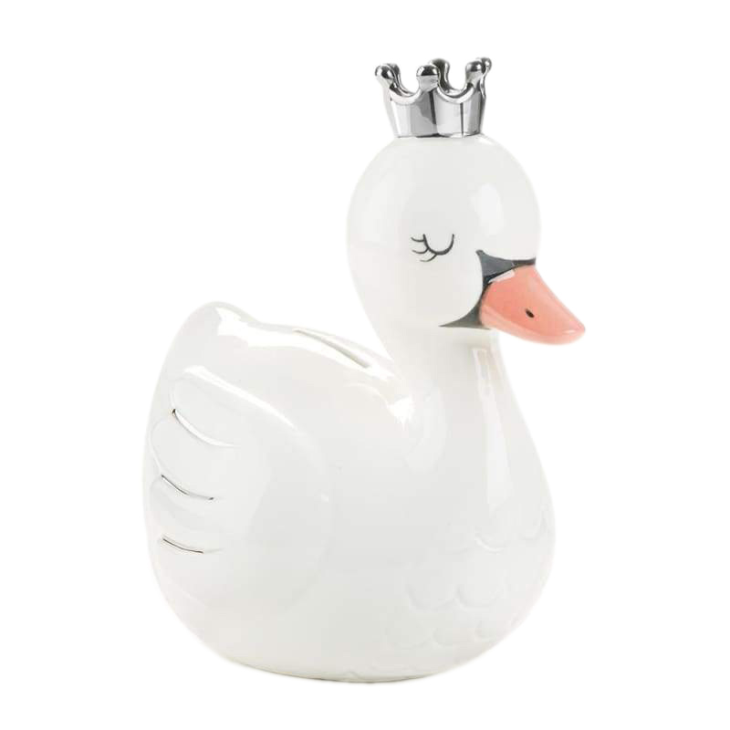 Baby Aspen Swan Princess Porcelain Bank