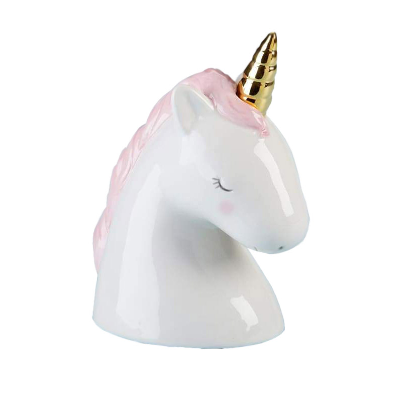 Baby Aspen Simply Enchanted Small Unicorn Porcelain Bank