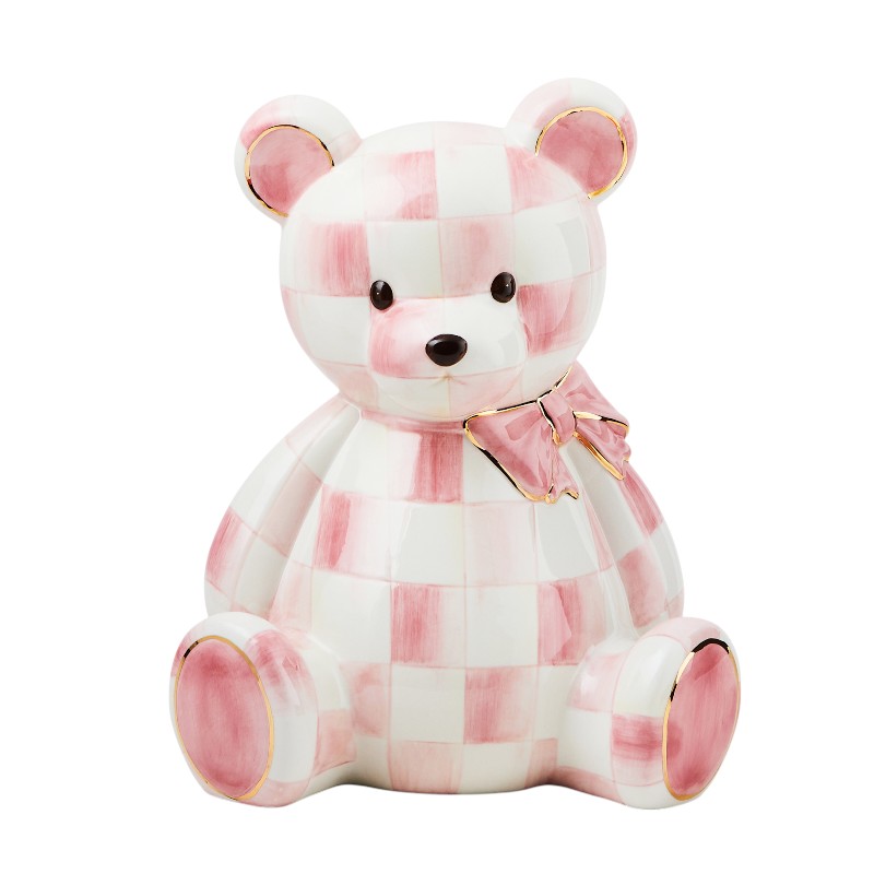 MacKenzie-Childs Rosy Bear Baby Bank
