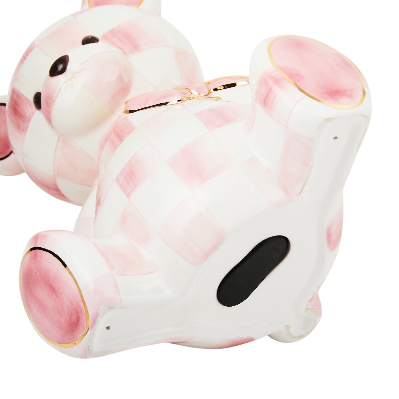 MacKenzie-Childs Rosy Bear Baby Bank