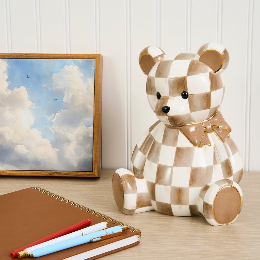 MacKenzie-Childs Bear Bank, Mocha