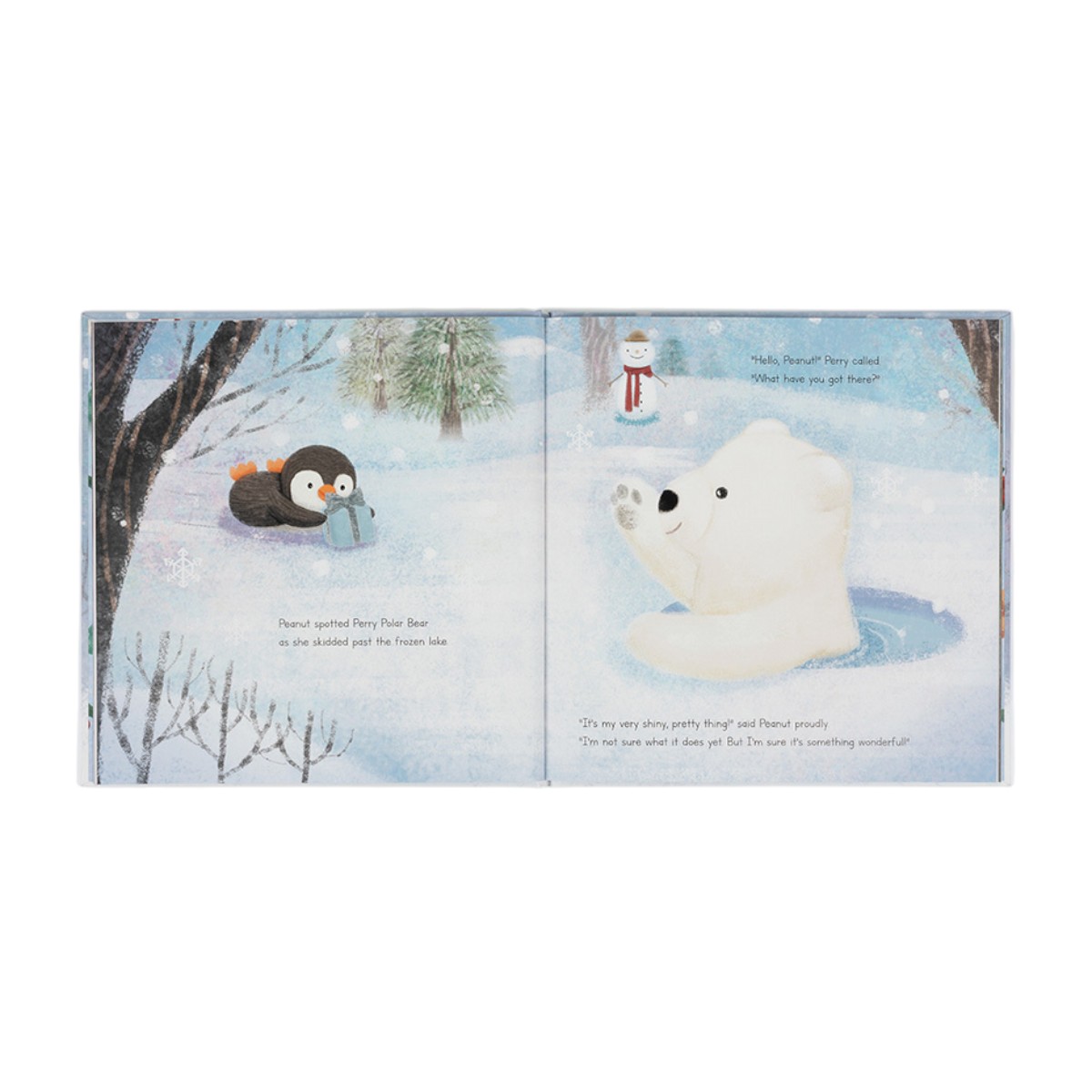 Jellycat Peanut Penguin's Perfect Present Book