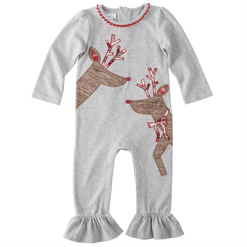 Details about   Mud Pie Christmas Reindeer One Piece 