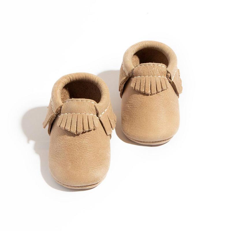 Freshly Picked Weathered Brown Baby Shoes, Size 3