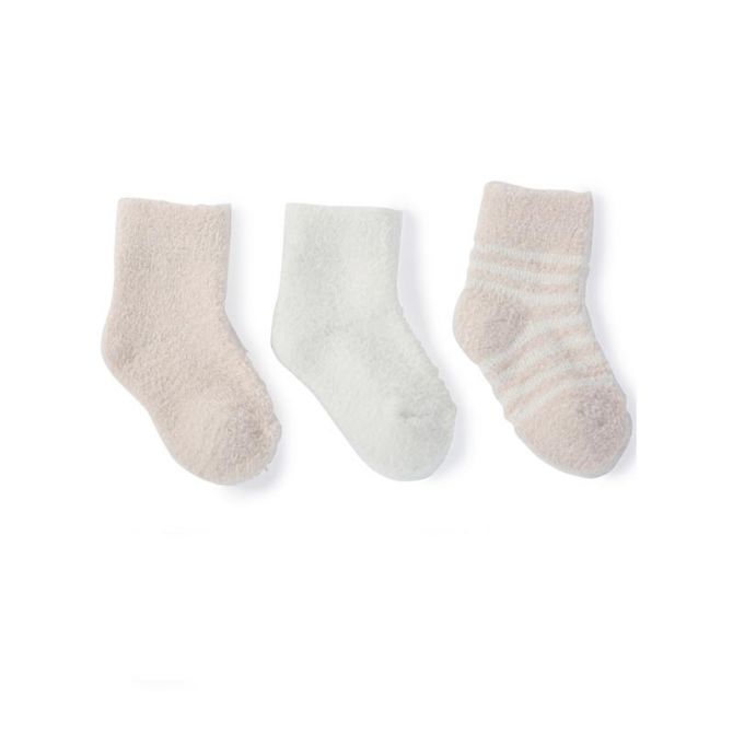 Barefoot Dreams The CozyChic Lite Infant Sock Set, Pink