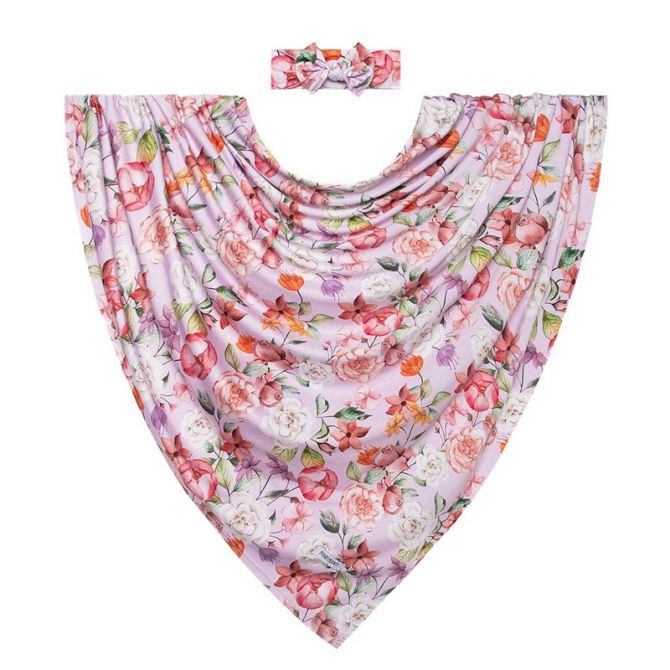 Posh Peanut Pari Swaddle Headband Set