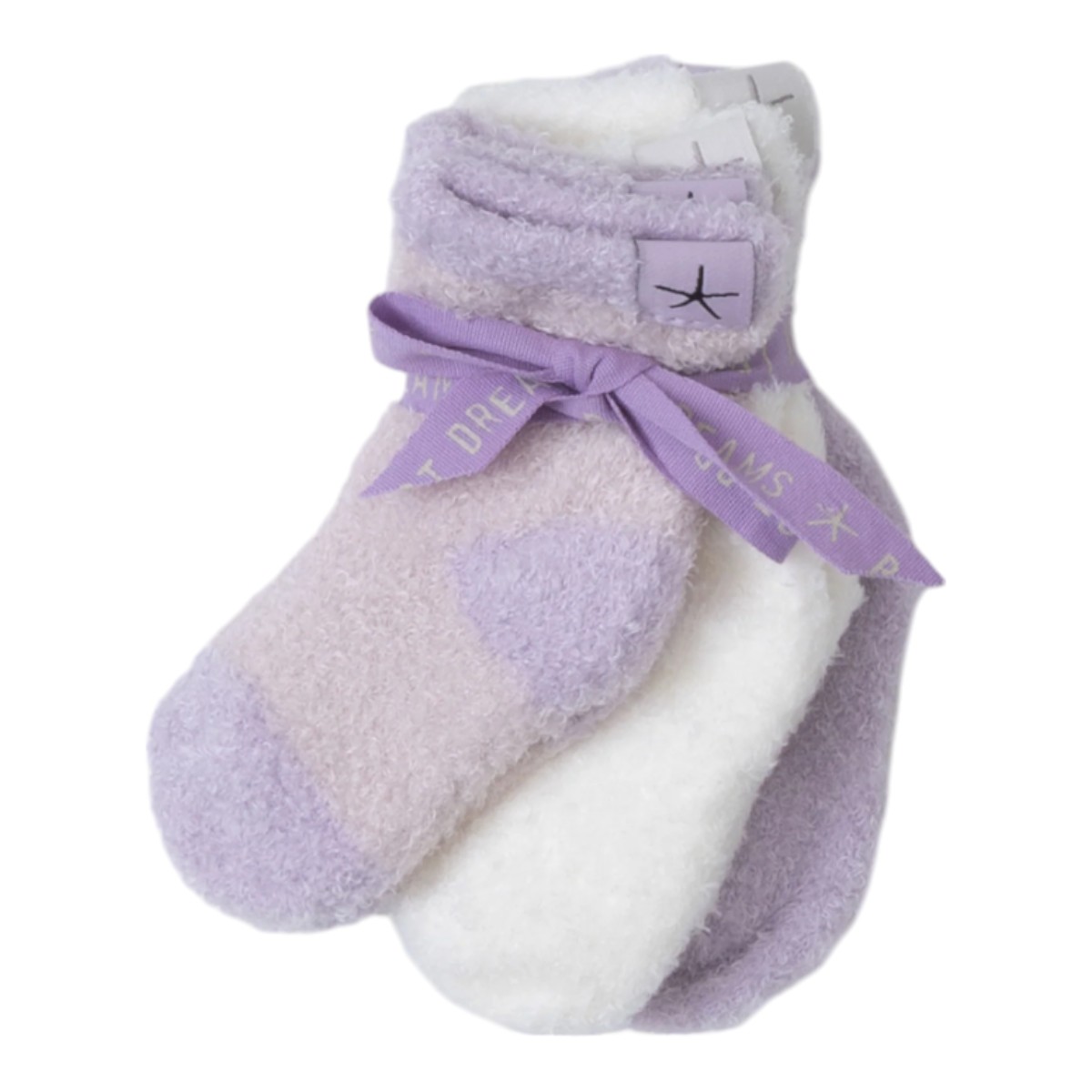 Barefoot Dreams CozyChic Lite Infant 3 Pack Sock Set, Lilac