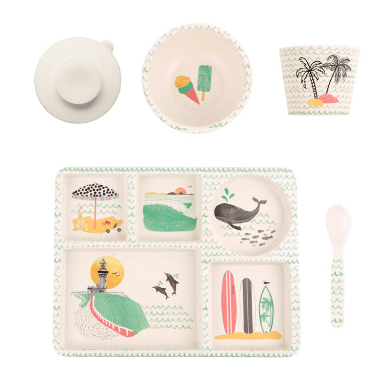 Love Mae Baby Divided Plate Set, Byron Bay