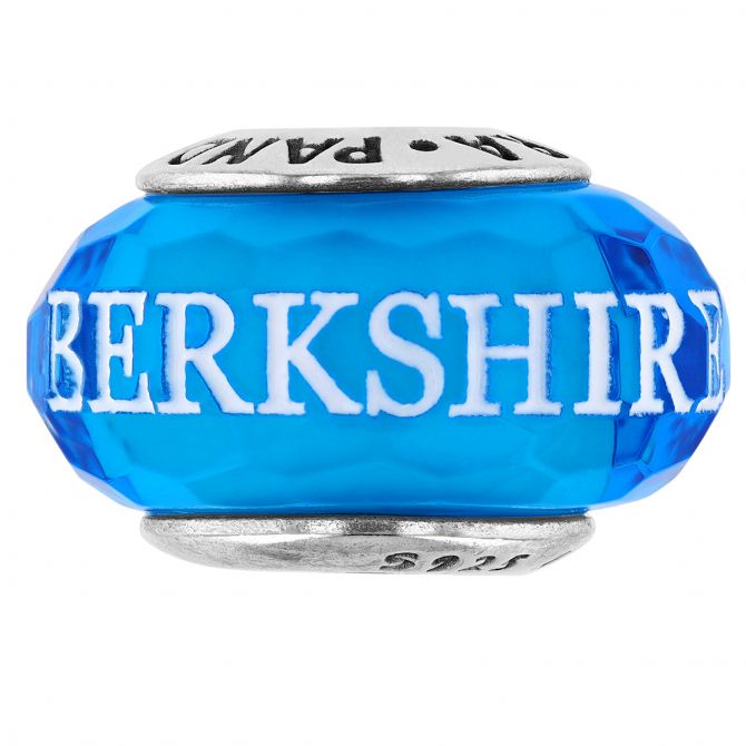 Berkshire Hathaway Glass Pandora Charm, Blue