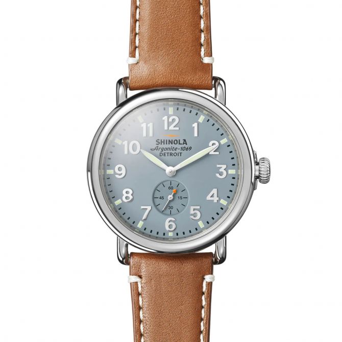 Shinola Runwell 41mm Watch, Slate Blue Dial, Limited Edition Berkshire Hathaway