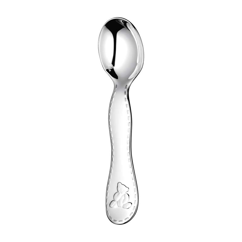 Christofle Charlie Bear Silver Plated Baby Spoon