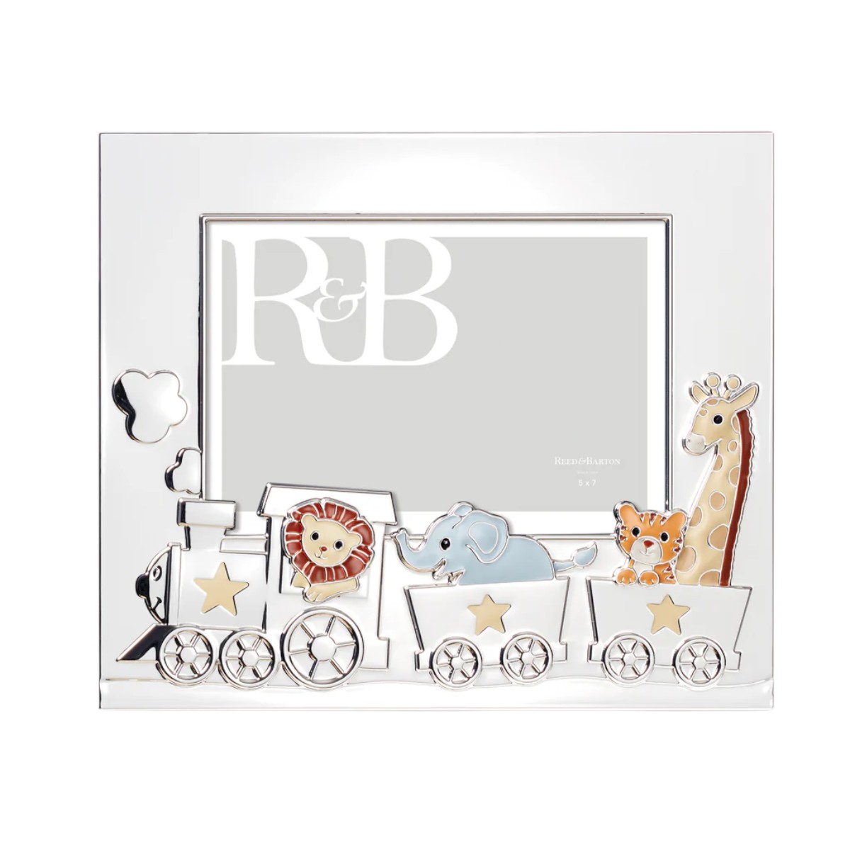 Reed & Barton Animal Train Silverplate Frame, 5x7