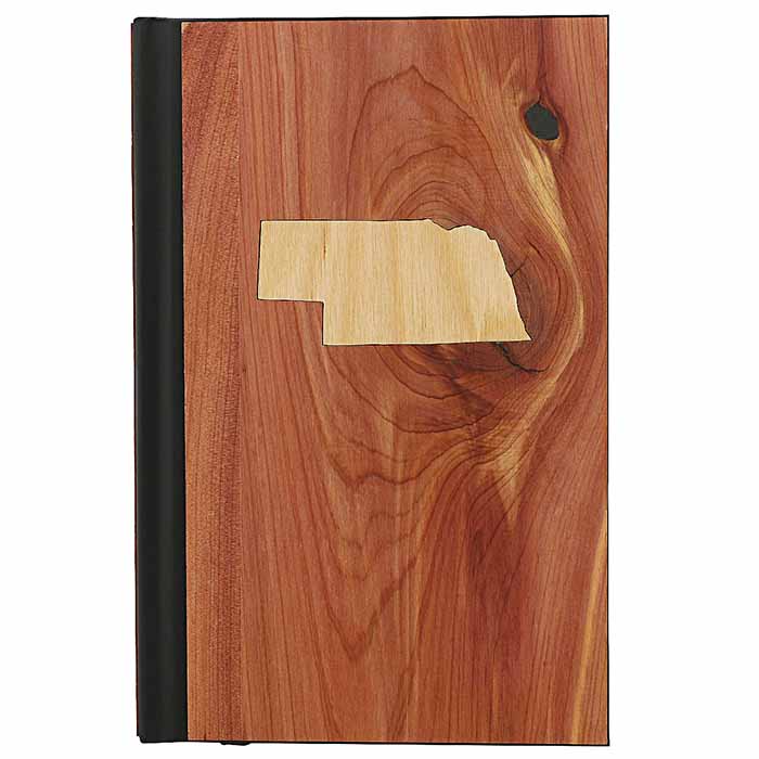 Woodchuck Nebraska State Inlay Classic Wood Lined Journal NE JOURNAL