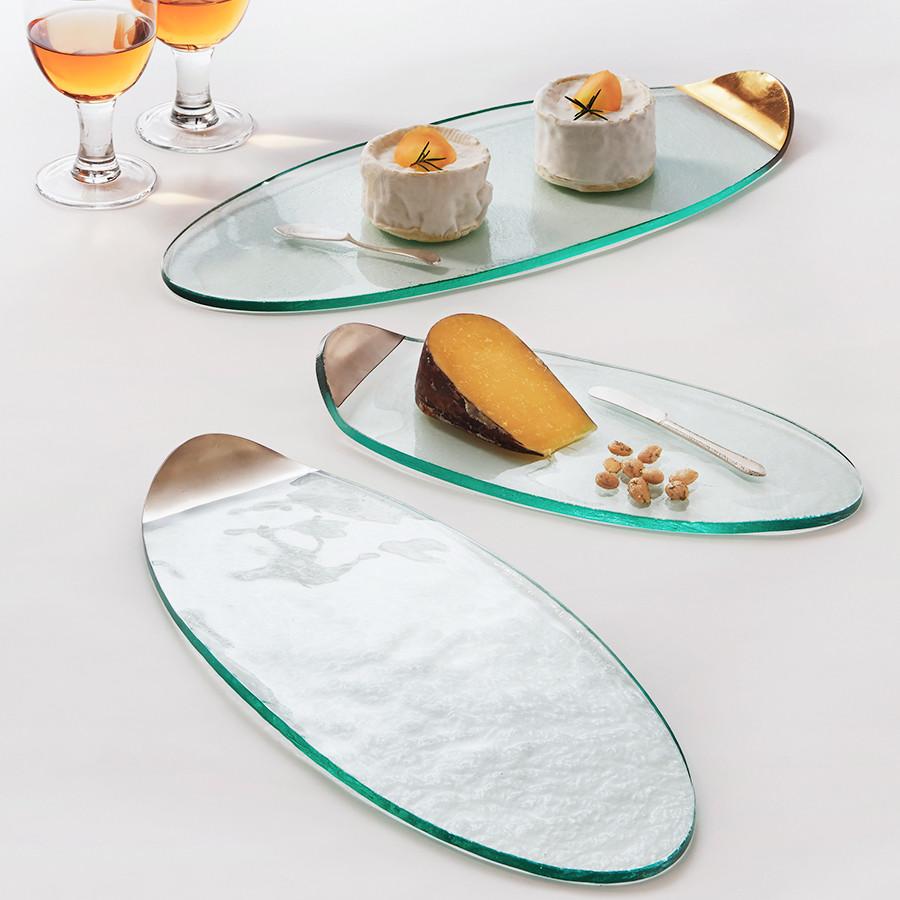 AnnieGlass Mod Gold Cheese Board