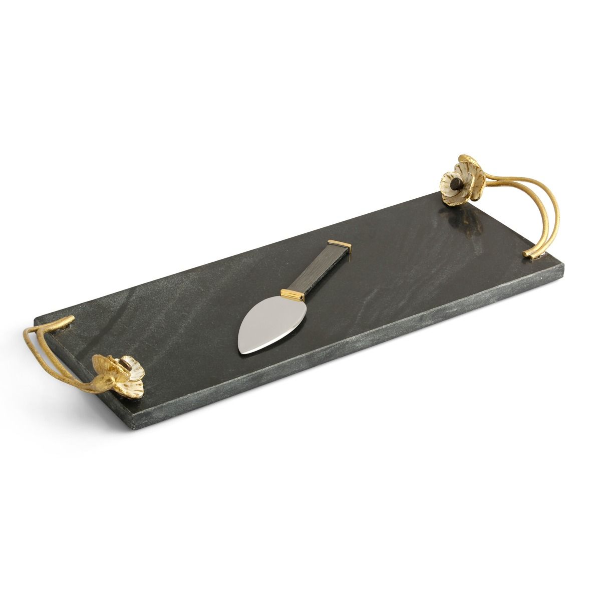 Michael Aram Anemone Small Cheese Board with Knife