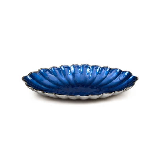 Julia Knight Peony 16" Oval Bowl, Sapphire