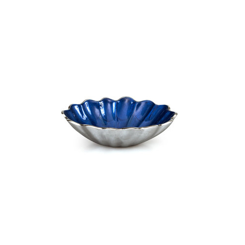 Julia Knight Peony 5" Oval Bowl, Sapphire