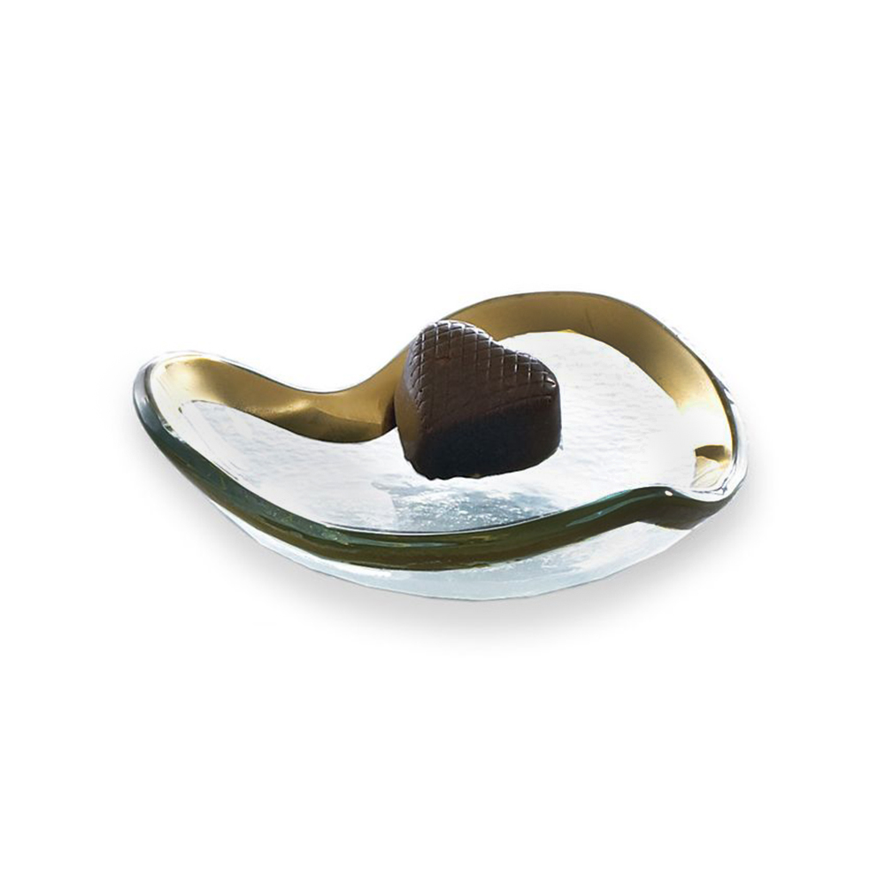 Annieglass Roman Antique Gold Heart Bowl, 5