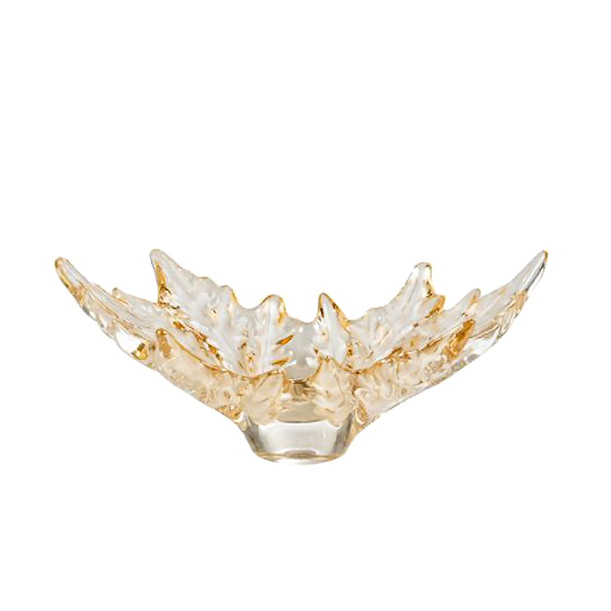 Lalique Champs Elysees Small Bowl, Gold Lustre
